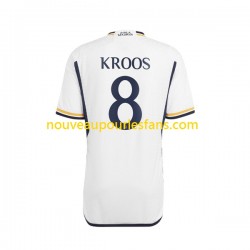 Maillot Real Madrid Kroos 8 Homme Tenue Domicile 2023-2024 Manche Courte