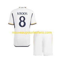 Maillot Real Madrid Kroos 8 Enfant Tenue Domicile 2023-2024 Manche Courte