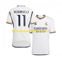 Maillot Real Madrid Rodrygo Goes 11 Homme Tenue Domicile 2023-2024 Manche Courte