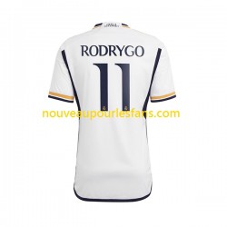 Maillot Real Madrid Rodrygo Goes 11 Homme Tenue Domicile 2023-2024 Manche Courte