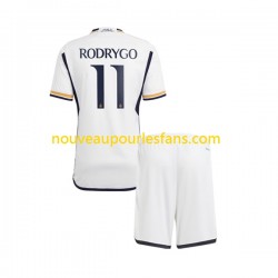 Maillot Real Madrid Rodrygo Goes 11 Enfant Tenue Domicile 2023-2024 Manche Courte