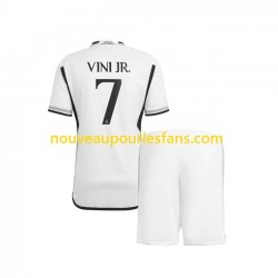 Maillot Real Madrid Vinicius Junior 7 Enfant Tenue Domicile 2023-2024 Manche Courte