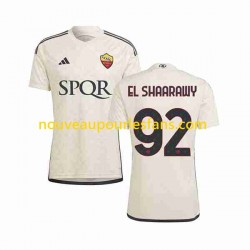 Maillot AS Rome El Shaarawy 92 Homme Tenue Extérieur 2023-2024 Manche Courte