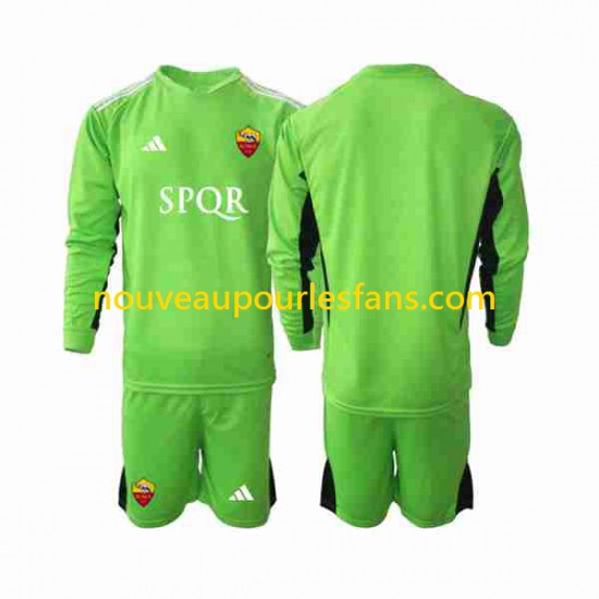 Maillot AS Rome Gardien Enfant Tenue Extérieur 2023-2024 Manche Longue