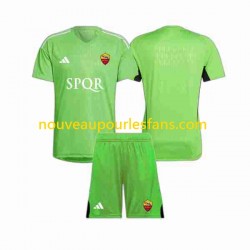Maillot AS Rome Gardien Enfant Tenue Extérieur 2023-2024 Manche Courte