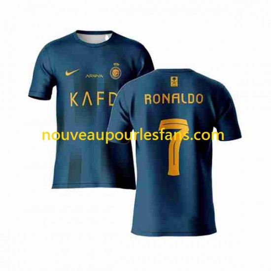 Maillot Al-Nassr Ronaldo 7 Homme Tenue Extérieur 2023-2024 Manche Courte