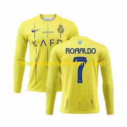 Maillot Al-Nassr Ronaldo 7 Homme Tenue Domicile 2023-2024 Manche Longue