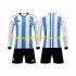 Maillot Argentine 3 Stars Enfant Tenue Domicile Coupe du Monde 2022 Manche Longue
