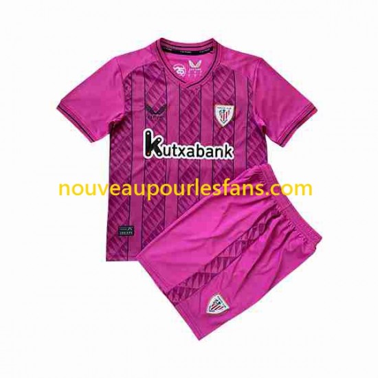 Maillot Athletic Bilbao Gardien Enfant Tenue Extérieur 2023-2024 Manche Courte