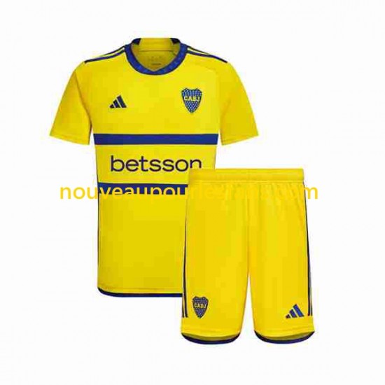 Maillot Boca Juniors Enfant Tenue Extérieur 2023-2024 Manche Courte