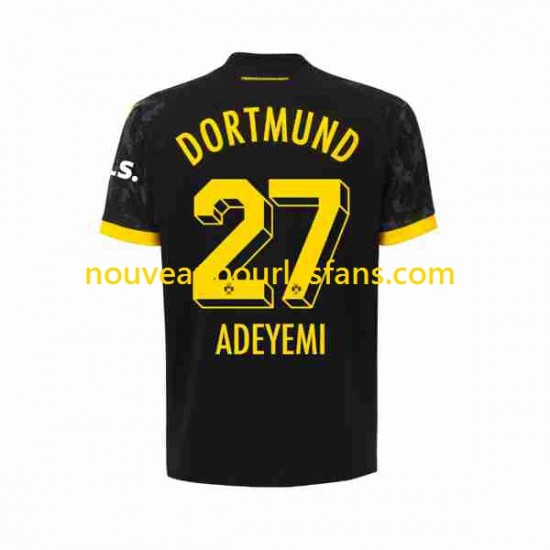 Maillot Borussia Dortmund Karim Adeyemi 27 Homme Tenue Extérieur 2023-2024 Manche Courte