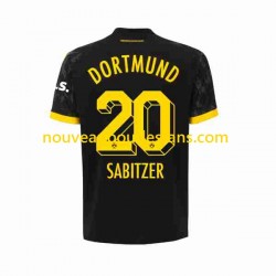 Maillot Borussia Dortmund Marcel Sabitzer 20 Homme Tenue Extérieur 2023-2024 Manche Courte