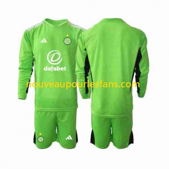Maillot Celtic Gardien Enfant Tenue Extérieur 2023-2024 Manche Longue