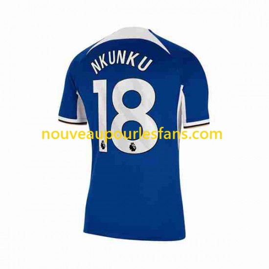 Maillot Chelsea Christopher Nkunku 18 Homme Tenue Domicile 2023-2024 Manche Courte
