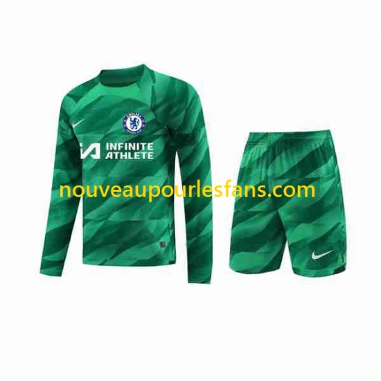 Maillot Chelsea Gardien Enfant Tenue 3ème 2023-2024 Manche Longue