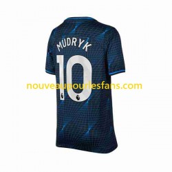 Maillot Chelsea Mykhaylo Mudryk 10 Homme Tenue Extérieur 2023-2024 Manche Courte