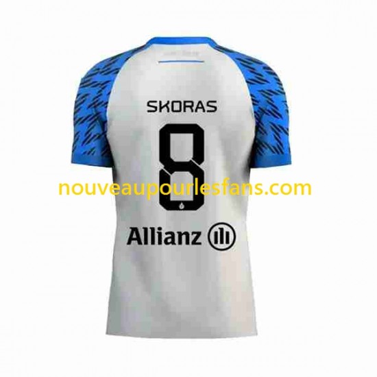 Maillot Club Brugge Michal Skoras 8 Homme Tenue Extérieur 2023-2024 Manche Courte
