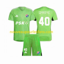 Maillot Dinamo Zagreb Livakovic 40 Gardien Enfant Tenue Domicile 2023-2024 Manche Courte