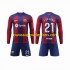 Maillot FC Barcelone Frenkie de Jong 21 Enfant Tenue Domicile 2023-2024 Manche Longue
