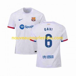 Maillot FC Barcelone GAVI 6 Homme Tenue Extérieur 2023-2024 Manche Courte