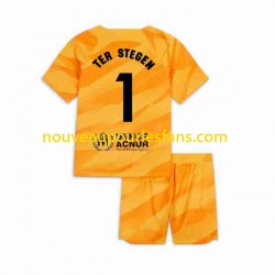 Maillot FC Barcelone Ter Stegen 1 Gardien Enfant Tenue 4ème 2023-2024 Manche Courte