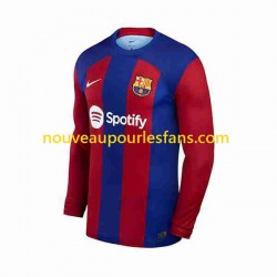 Maillot FC Barcelone Homme Tenue Domicile 2023-2024 Manche Longue