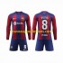Maillot FC Barcelone Pedri 8 Enfant Tenue Domicile 2023-2024 Manche Longue