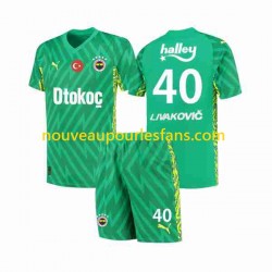Fenerbahce Livakovic 40 Footbal Kit Gardien Tenue Domicile 2023-2024 Manche Courte