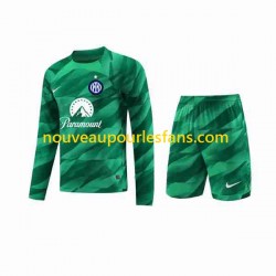 Maillot Inter Milan Gardien Enfant Tenue Extérieur 2023-2024 Manche Longue