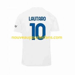 Maillot Inter Milan Lautaro Martinez 10 Homme Tenue Extérieur 2023-2024 Manche Courte