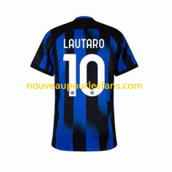 Maillot Inter Milan Lautaro Martinez 10 Homme Tenue Domicile 2023-2024 Manche Courte