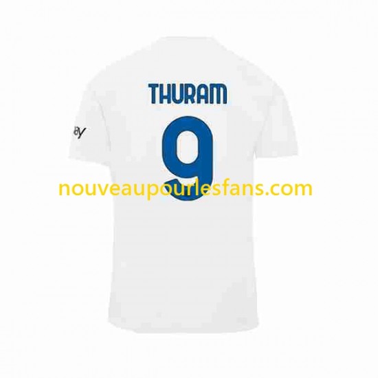 Maillot Inter Milan Marcus Thuram 9 Homme Tenue Extérieur 2023-2024 Manche Courte