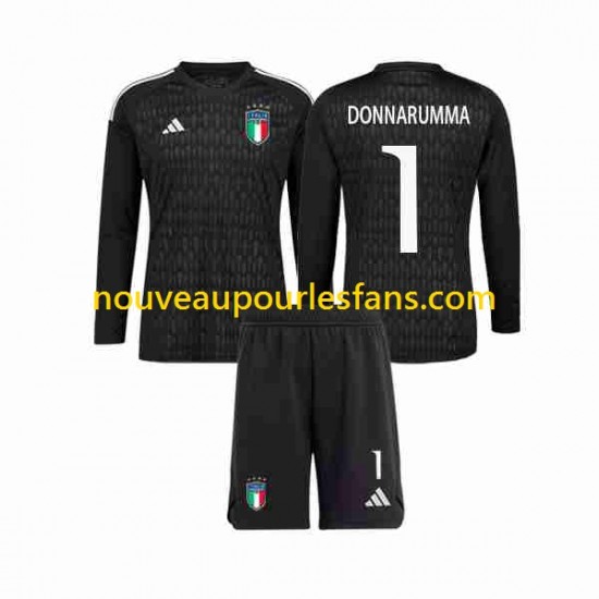 Maillot Italie Donnarumma 1 Gardien Enfant Tenue Extérieur 2023 Manche Longue