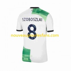 Maillot Liverpool Dominik Szoboszlai 8 Homme Tenue Extérieur 2023-2024 Manche Courte