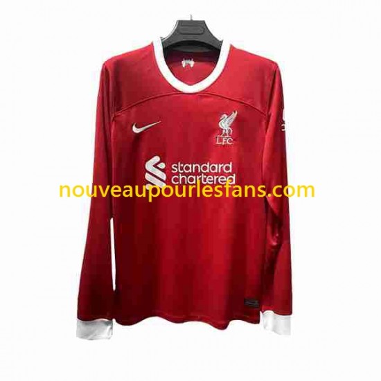 Maillot Liverpool Homme Tenue Domicile 2023-2024 Manche Longue