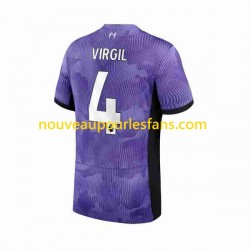 Maillot Liverpool Virgil van Dijk 4 Homme Tenue 3ème 2023-2024 Manche Courte