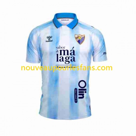 Maillot Málaga CF Homme Tenue Domicile 2023-2024 Manche Courte