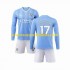 Maillot Manchester City Kevin De Bruyne 17 Enfant Tenue Domicile 2023-2024 Manche Longue