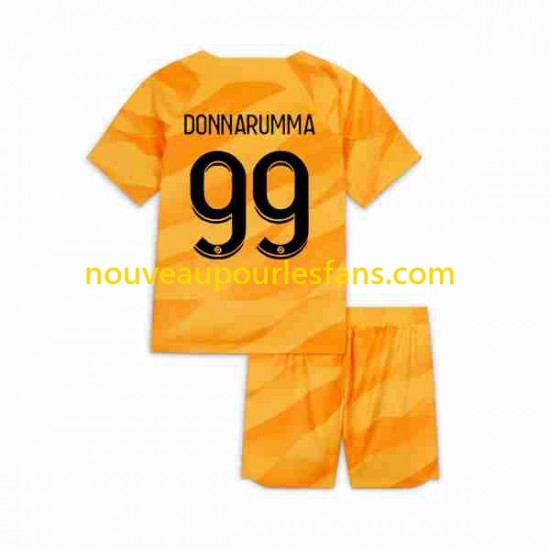 Maillot Paris Saint-Germain DONNARUMMA 99 Gardien Enfant Tenue Extérieur 2023-2024 Manche Courte