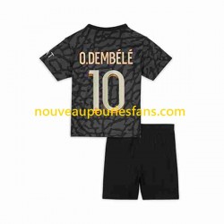 Maillot Paris Saint-Germain O.Dembele 10 Enfant Tenue 3ème 2023-2024 Manche Courte