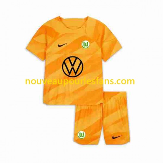 Maillot VfL Wolfsburg Gardien Enfant Tenue Domicile 2023-2024 Manche Courte