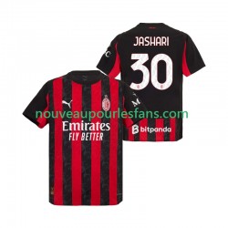 Maillot AC Milan Ardon Jashari 30 Homme Tenue Domicile 2025-2026 Manche Courte