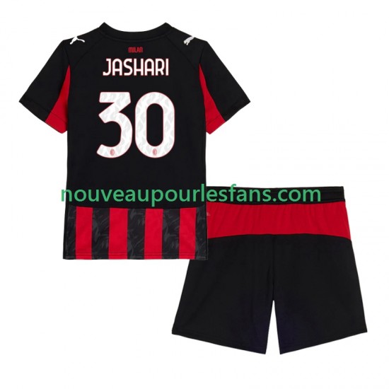 Maillot AC Milan Ardon Jashari 30 Enfant Tenue Domicile 2025-2026 Manche Courte