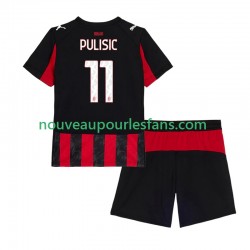 Maillot AC Milan Christian Pulisic 11 Enfant Tenue Domicile 2025-2026 Manche Courte