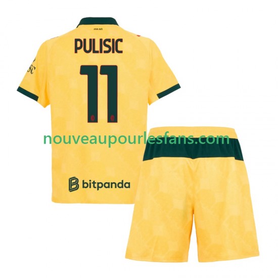 Maillot AC Milan Christian Pulisic 11 Enfant Tenue 3ème 2025-2026 Manche Courte