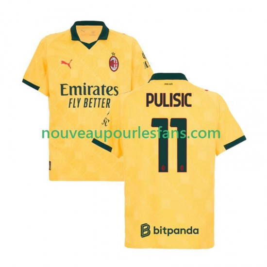 Maillot AC Milan Christian Pulisic 11 Homme Tenue 3ème 2025-2026 Manche Courte