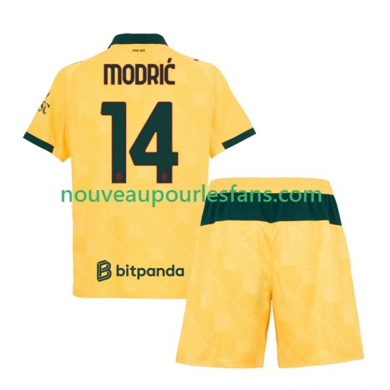 Maillot AC Milan Modrić Luca 14 Enfant Tenue 3ème 2025-2026 Manche Courte