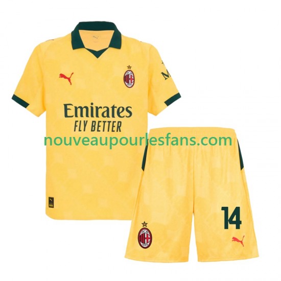 Maillot AC Milan Modrić Luca 14 Enfant Tenue 3ème 2025-2026 Manche Courte