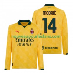 Maillot AC Milan Modrić Luca 14 Homme Tenue 3ème 2025-2026 Manche Longue