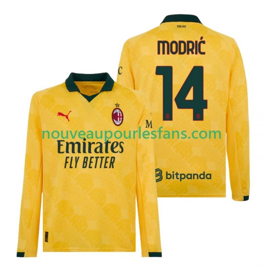 Maillot AC Milan Modrić Luca 14 Homme Tenue 3ème 2025-2026 Manche Longue